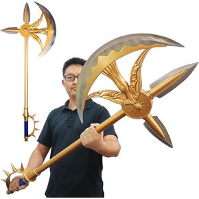 The Knight Metal Pride Sin Escanor Cosplay Rhitta Axe Full Size Real Weapon Props