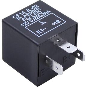 ApplianPar CF14 EP35 Electronic Flasher Relay 3 Pin for Car Vehicle LED Turn Signal Light Bulbs Hyper Blink Flash Fix