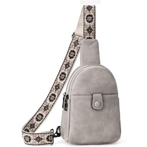 حقيبة حبال صغيرة للنساء من أوبيج، حقيبة كروس جلدية للنساء، حقيبة صدر عصرية مع حزام قابل للتعديل للسفر in Kuwait