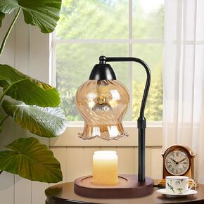 Candle Warmer Lamp, Adjustable Height Candle Warmer, Timer, Dimmable, Home Decor, Wax Melts Warmer for Jar Candles,Candle Lamp Warmer Gifts with 2 * 50W Bulbs