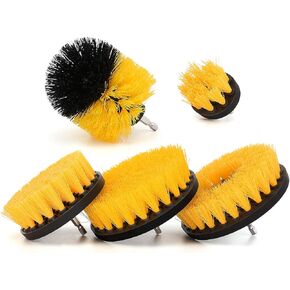5 Pieces Drill Brush Attachments, Scrubber Brush for Drill, Power Cleaning Kit for Carpet, Car Detailing, Bathroom Surface, Upholstery, Grout, Tiles, Sinks, Shower, Boat, Corner