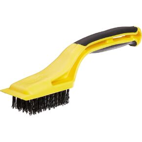 Hyde Tools 46804 Flexible Nylon Stripping Brush with Plastic Scraper and 1-1/8-Inch x 2-1/4-Inch Brush Area