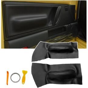 SecosAutoparts Pair Black Door Panel Replacement Armrest Cover Compatible with Volkswagen Beetle 1998 1999 2000 2001 2002 2003 2004 2005 2006 2007 2008 2009 2010
