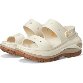 Crocs Unisex Classic Mega Crush Sandal Wedge, Taupe, 5 US Men