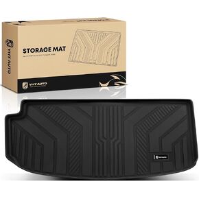 YHTAUTO Trunk Mat Compatible with Chevrolet Traverse 2018-2024, TPE All Weather Cargo Mats for Back of SUV Waterproof Anti-Slip Odorless Trunk Liner, Interior Car Accessories