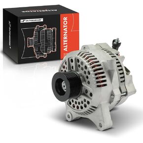 A-Premium Alternator Compatible with Lincoln Navigator 1999-2002 5.4L, Blackwood 2002 5.4L, 12V 130A 8-Groove Pulley Clockwise, Replace# XL1U10300BB, XL1U10300BC