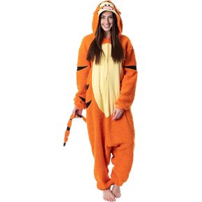 Disney Winnie The Pooh Adult Tigger Costume Plush Kigurumi Union Suit Pajama Outfit (XX-Large) Orange