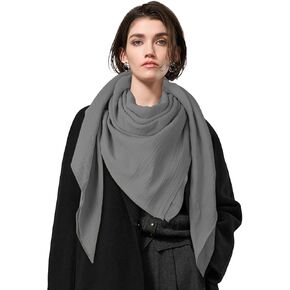 Sumolux Scarf for Women Cotton Wrap Shawl Lady Light Soft Fashion Solid Scarf Evening Dresses Travel Office Winter Wedding
