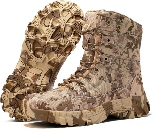 أحذية تكتيكية للرجال أحذية المشي لمسافات طويلة مقاومة للماء للرجال خفيفة الوزن عسكرية تكتيكية للصيد في الهواء الطلق أحذية عمل أحذية عسكرية وتكتيكية للرجال in Kuwait