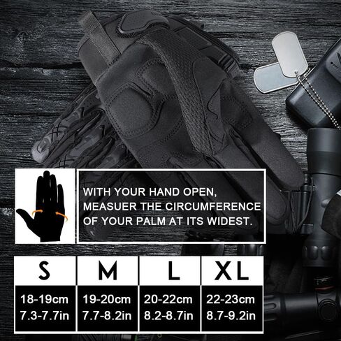 WTACTFUL Motorcycle Gloves for Men - Impact Protection, Breathable Comfort, Touchscreen Capable & Perfect for Daily Cruising Driving in Saudi Arabia