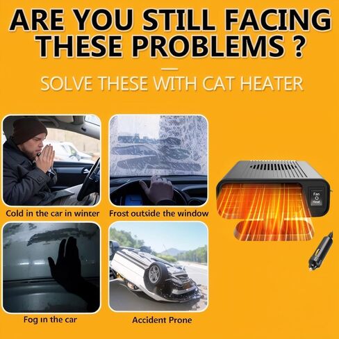 سخان سيارة محمول، 2025 سخان سيارة جديد يتم توصيله بولاعة السجائر، 12 فولت 150 وات مضاد للضباب، سخان الزجاج الأمامي للسيارة 2 في 1، مروحة تسخين وتبريد للسيارة، سيارات الدفع الرباعي، الشاحنة in Kuwait