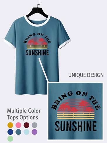 Nlife Bring On The Sunshine Graphic Long Sleeves Tees Blouses for Women Tops Sweaters for Women in Kuwait