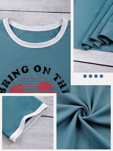 Nlife Bring On The Sunshine Graphic Long Sleeves Tees Blouses for Women Tops Sweaters for Women in Kuwait