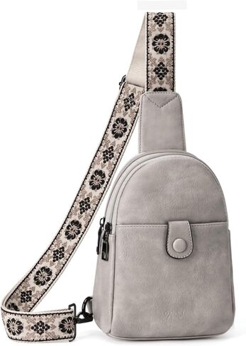 حقيبة حبال صغيرة للنساء من أوبيج، حقيبة كروس جلدية للنساء، حقيبة صدر عصرية مع حزام قابل للتعديل للسفر in Kuwait