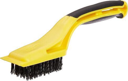فرشاة تقشير من النايلون المرن 46804 من Hyde Tools مع مكشطة بلاستيكية ومنطقة فرشاة مقاس 1-1/8 بوصة × 2-1/4 بوصة in Kuwait
