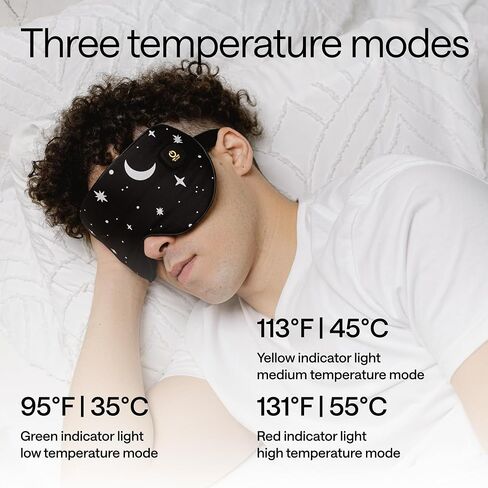 Heated Eye Mask for Dry Eyes – Warm Compress for Migraine, Stye & Puffiness – Eye Heating Pad for Sleeping, Dark Circles, Overnight Relief – USB Rechargeable Self Heating Eye Treatment in Saudi Arabia