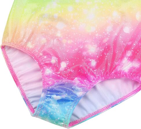 XFGIRLS 3/4 Mesh Sleeve Gymnastics Leotard for Girls Athletic Dancewear in Kuwait