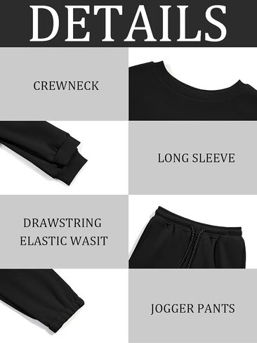 Haloumoning Toddler Baby Boy Clothes Little Boys Crewneck Sweatshirt Long Sleeve Shirt Cargo Pants Cute Fall Winter Outfits in Saudi Arabia