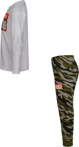 Converse Boy's Long Sleeve Joggers Set (Little Kids) Field Surplus 4 Little Kid in Saudi Arabia