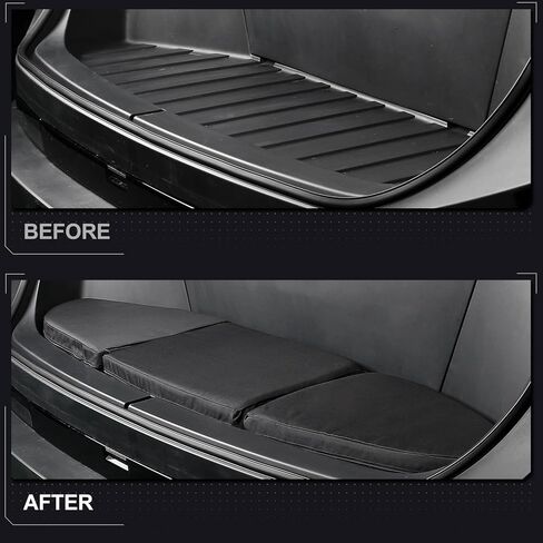 وسادة مقعد Frunk مناسبة لمرتبة صندوق السيارة الأمامية القابلة للطي والمحمولة من Tesla Cybertruck، مثالية للتخييم والسفر، سهلة التركيب، تصميم أسود متين in Kuwait