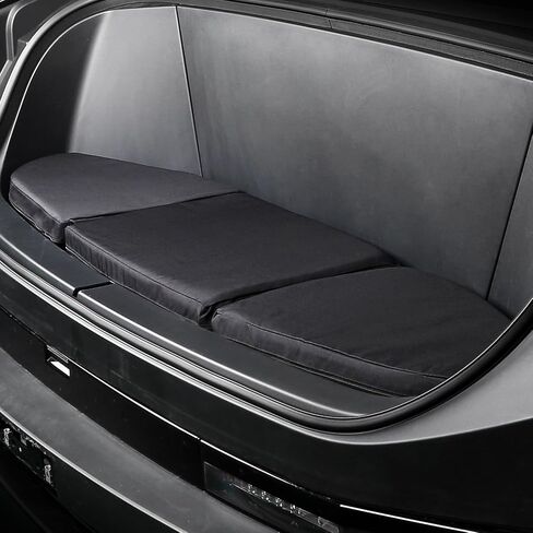 وسادة مقعد Frunk مناسبة لمرتبة صندوق السيارة الأمامية القابلة للطي والمحمولة من Tesla Cybertruck، مثالية للتخييم والسفر، سهلة التركيب، تصميم أسود متين in Kuwait