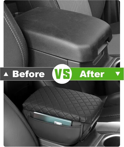 for Toyota Tacoma Center Console Cover Armrest Cover Tacoma Accessories 2005-2015 Black Console Cushion Lid Protector with Pockets in Saudi Arabia