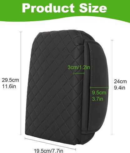 for Toyota Tacoma Center Console Cover Armrest Cover Tacoma Accessories 2005-2015 Black Console Cushion Lid Protector with Pockets in Saudi Arabia