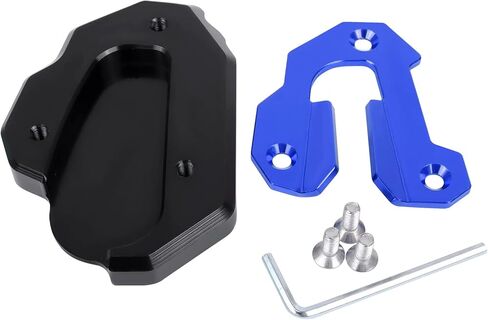 Worldmotop Motorcycle Kickstand Pad Enlarger Extension Side Stand Plate Pad Replacement for HONDA Goldwing 1800 GL 1800 F6B GL1800 2020 2021 2022(black 2) in Kuwait