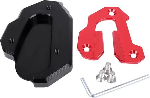 Worldmotop Motorcycle Kickstand Pad Enlarger Extension Side Stand Plate Pad Replacement for HONDA Goldwing 1800 GL 1800 F6B GL1800 2020 2021 2022(black 2) in Kuwait
