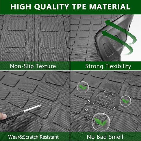 7&8 Seats Cargo Mat Compatible with 2018-2024 Chevy Traverse Trunk Liner Backrest Mat Replacement for 2018-2024 Chevy Traverse Accessories(2018-2024,Cargo Mat+Backrest Mat) in Kuwait