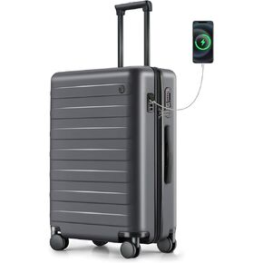 Carry on Luggage 22x14x9 Airline Approved with USB Port, 20 Inch Hardshell Spinner Hardside Suitcase with Wheels, TSA Lock for 3-5 Days Travel Quick Getaway Business, 38L, Emerald Green