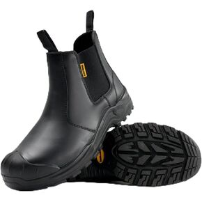 Men's Work & Safety Footwear, Zapatos de Trabajo Para Hombres, Shatterproof Composite Toe Boots for Men, Antipruritic Work Boots for Men Composite Toe, for Work Safety