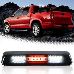ضوء الفرامل الثالث الثالث لـ 2004-2008 Ford F-150، 2007-2010 Ford Explorer Sport Trac، 2006-2008 Lincoln Mark LT، مصباح شحن LED عالي التثبيت (عدسة دخان) in Kuwait