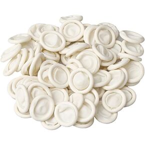 Finger Cot, Medium Finger Protectors Latex Anti-Static Finger Covers, Finger Tip Protect Keeping Dressing Dry and Clean Disposable Finger Gloves White(approxi 270pcs)