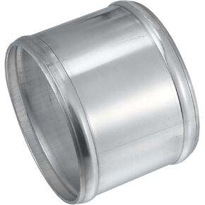 Car Adapter Joiner Pipe Universal 102mm 4.02" OD 76mm 2.99" Length Connector Tubing Adapter Aluminum Alloy Silver Tone