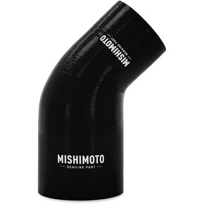 Mishimoto MMCP-R45-2530BK 45-Degree Silicone Transition Coupler, 2.50" to 3.00", Black