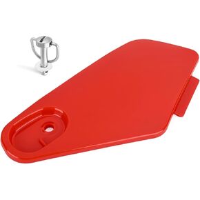 M MATI Storage Box Cover Red & Stud Lock Pin Kit for Honda Rancher 350 TRX350 2004 2005 2006 83670-HN5-M40ZB 17225-KN5-671 17225-KN5-670 17224-KN5-670 90505-MY6-920