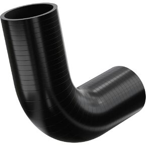 3.0 inch ID, 4 Ply Ultimate Performance 90 Degree Elbow Silicone Hose for High Performance Vehicles: High-Grade Automotive Replacement, Engineered for Peak Efficiency., Black