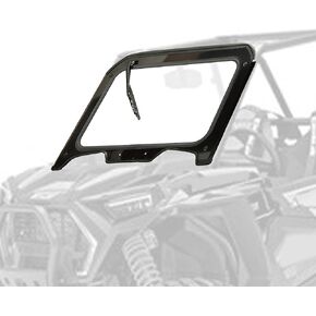 KUAFU Full Windshield Compatible with 2019-2023 Polaris RZR XP 1000 RZR XP 4 1000 Replacement for GWS-P-RZRXP-001-01 Full Glass Black Aluminum