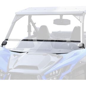 SAUTVS Front Half Windshield for Kawasaki Teryx KRX 1000, Clear Lightly Dustproof Durable Half Windscreen for Kawasaki Teryx KRX 1000 2020-2025 Accessories (1PC), Stronger Than Glass
