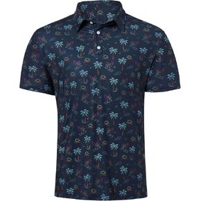 Mens Polo Golf Shirts Funny Graphics Shorts Sleeve Button Shirts
