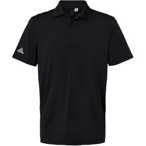 adidas Mens Ultimate Solid Polo, XL, Black