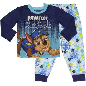 Paw Patrol Boys Pajama Set, 2-Piece Polyester, Blue, Toddler Size 2