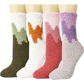Benefeet Sox Fuzzy Socks Women Cute Slipper Socks Girls Funny Fluffy Winter Warm Socks Soft Cozy Plush Indoor Sleep Socks