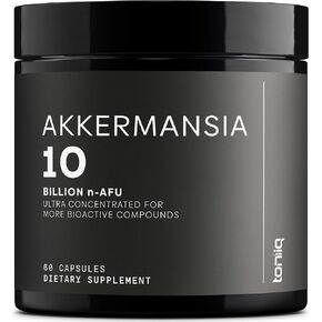 Ultra High Strength Akkermansia Muciniphila Probiotic – 10 Billion n-AFU for Better Gut Health & GLP-1 Support – Shelf-Stabilized, Lab-Tested for Maximum Purity & Potency, 60 Delayed-Release Veg Caps