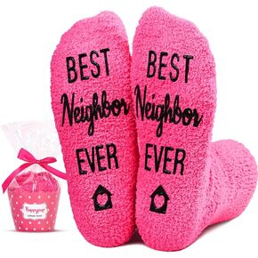 HAPPYPOP Neighbor Gifts Ideas Socks for Women - Best Neighbor Gifts Hostess Gifts, House Warming Gifts, New Home Gifts Neighbor Friend Female