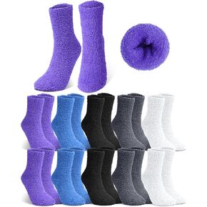 Fuzzy Socks Winter Warm Fluffy Soft Socks for Woman Indoor Christmas Gifts