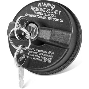 Locking Gas Cap W/2 Keys, Lock Fuel Cap Compatible With Chevy Honda Nissan Acura Mazda Cadillac GMC Vehicle 4Runner FJ Cruiser Silverado Camaro And More, Replace#10504 77300-47020