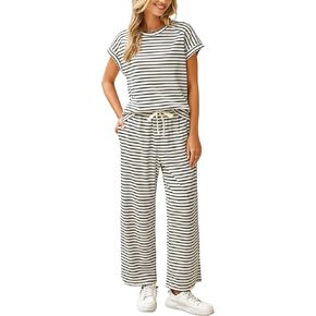 Glamaker Two Piece Sets for Women Summer 2025 Striped Matching Sets Women Clothing