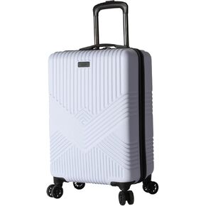 Nicole Miller New York Luggage Collection - 28Inch Hardside Carry On Suitcase - Durable Lightweight Bag with 4-Rolling Spinner Wheels (Pink)